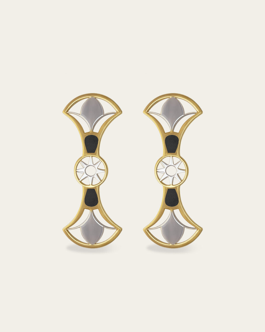 Double Lotus Earrings