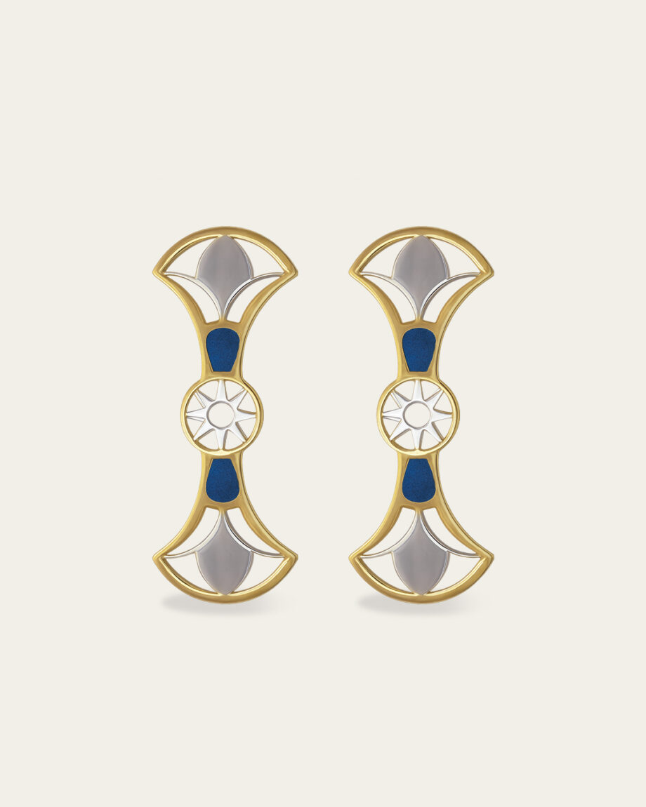 Double Lotus Earrings