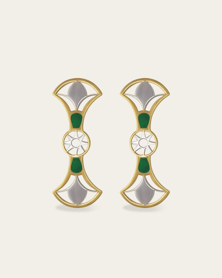 Double Lotus Earrings