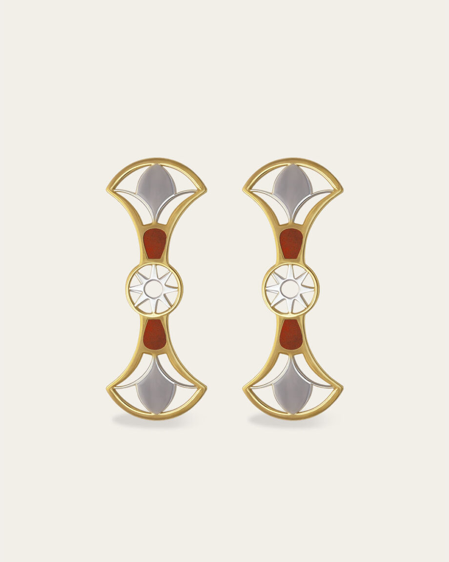 Double Lotus Earrings