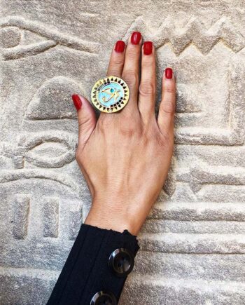 Horus Eye Round Ring