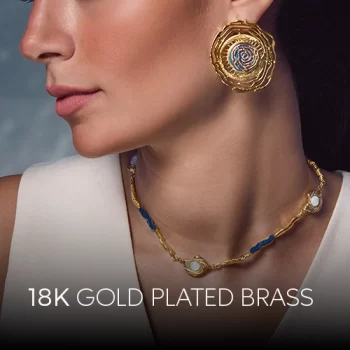 18K Gold Plated Brass
