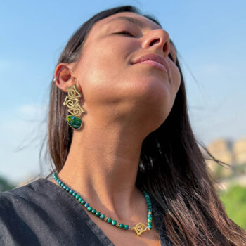 Onda Bluish Green Necklace